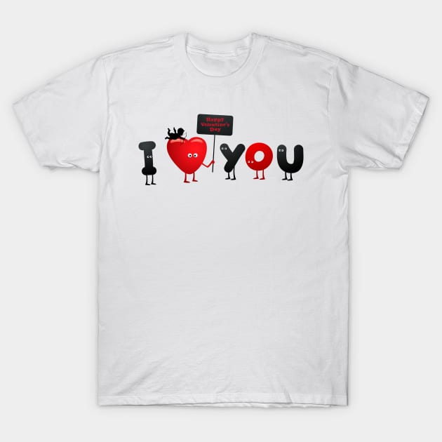 I love you T-Shirt by The Pharaohs